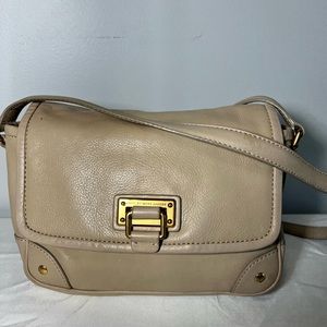 Marc by Marc Jacobs Leather Crossbody Flap Bag in Khaki